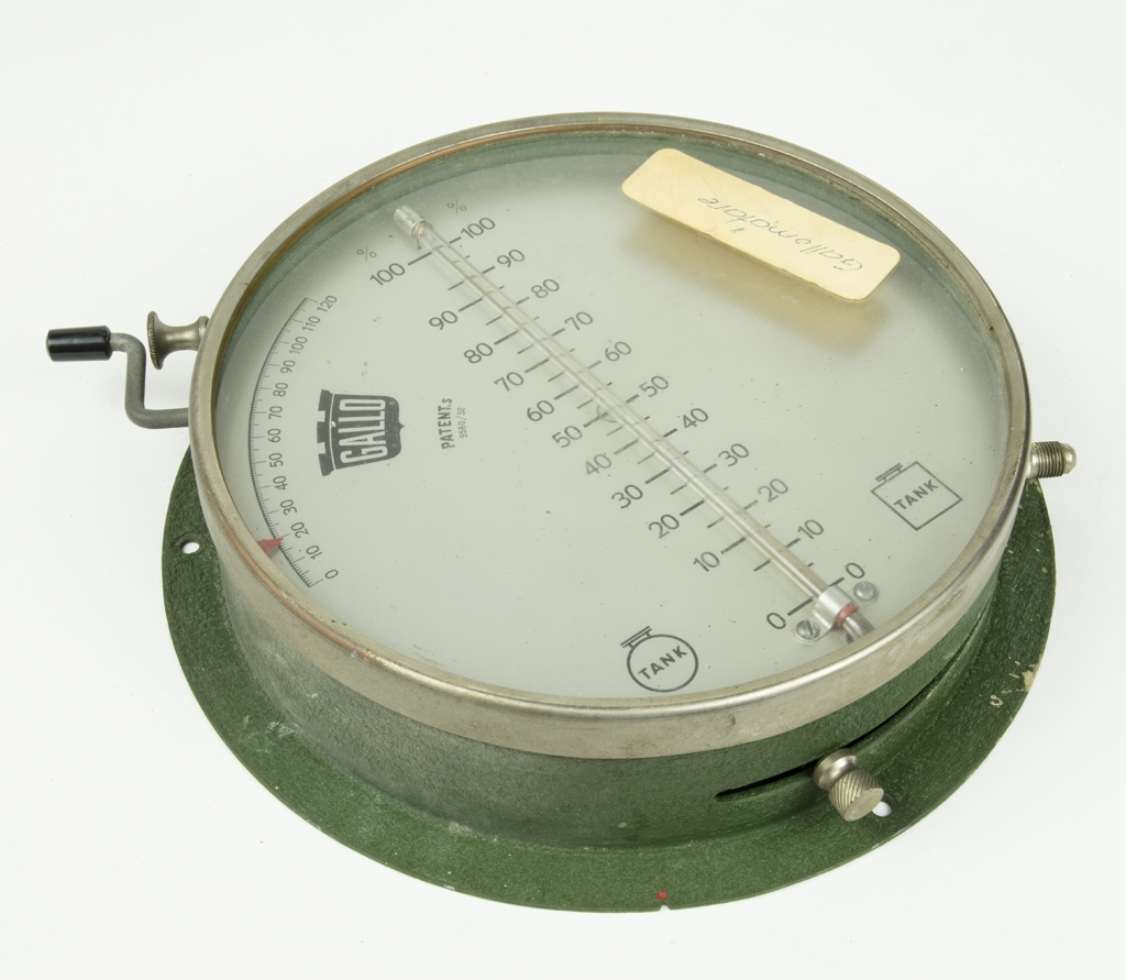 Gallomätare tyckes vara liknande bensinmätare med antalet liter i tank.