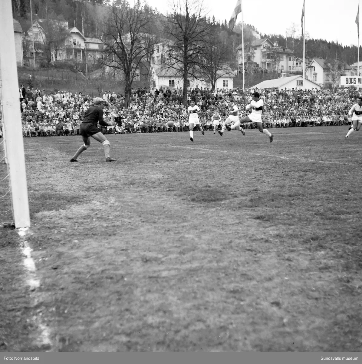 Det brasilianska fotbollslaget Flamengo på besök i Idrottsparken i Sundsvall.