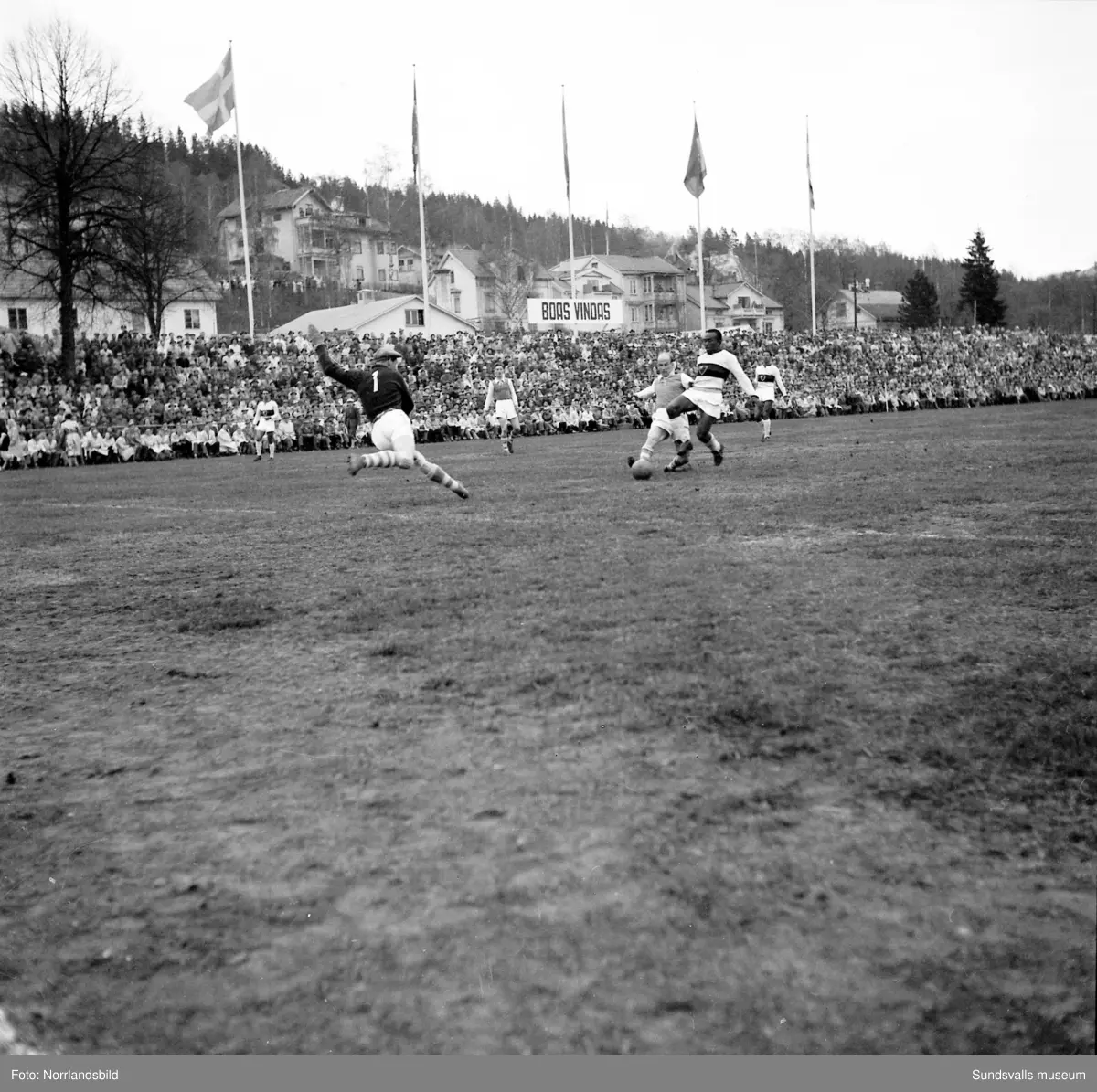 Det brasilianska fotbollslaget Flamengo på besök i Idrottsparken i Sundsvall.