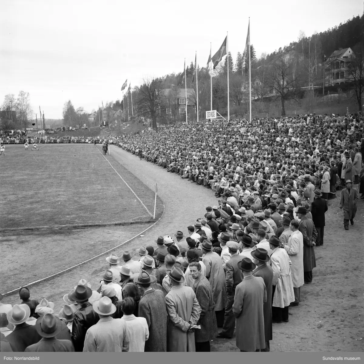 Det brasilianska fotbollslaget Flamengo på besök i Idrottsparken i Sundsvall.