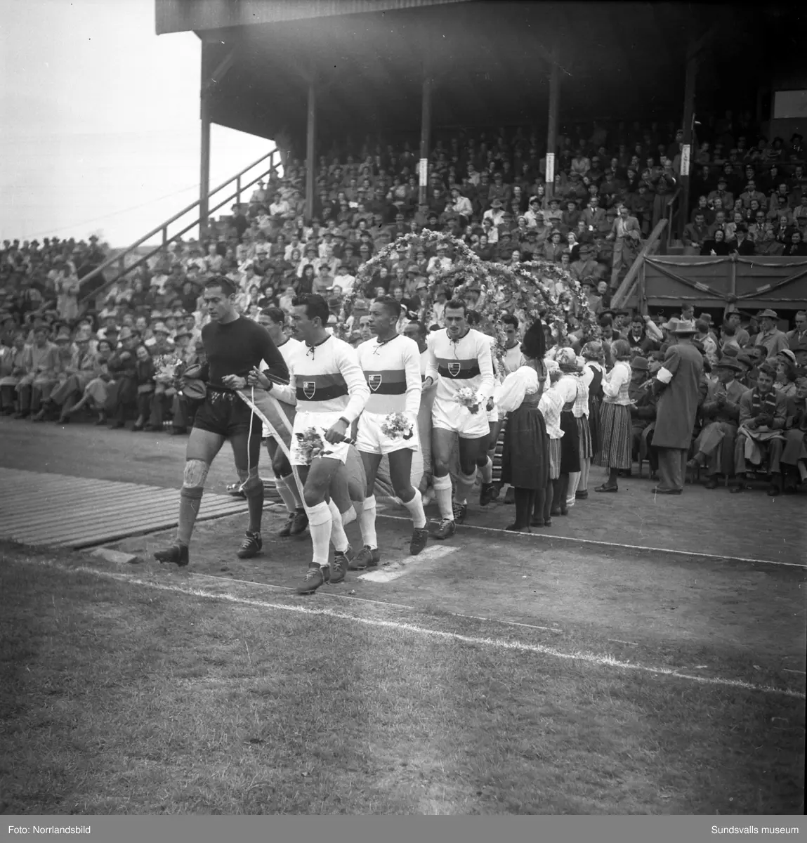 Det brasilianska fotbollslaget Flamengo på besök i Idrottsparken i Sundsvall.