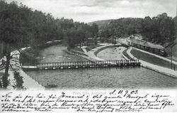 Text på kortet:" Parti från Jonsered".