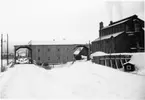 Wargöns AB.
Krosshuset vid anläggningarna i Porjus. Anläggningarna, smältverk och masugn, Uppförda 1916 - 1919 och nedlagda/rivna 1958.