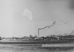 Wargöns AB.
Wargöns bruk som det såg ut 1948. Smältverket anas i bakgrunden.