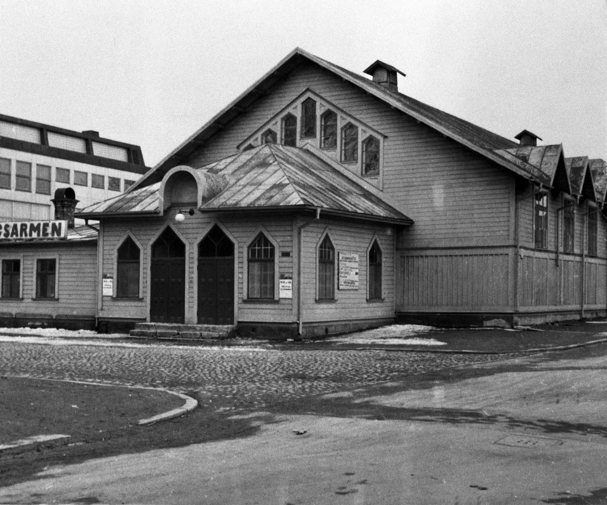 Frälsningsarmén i kvarter Diplomaten, Jönköping. Ursprungligen det Frickska Ridhuset.