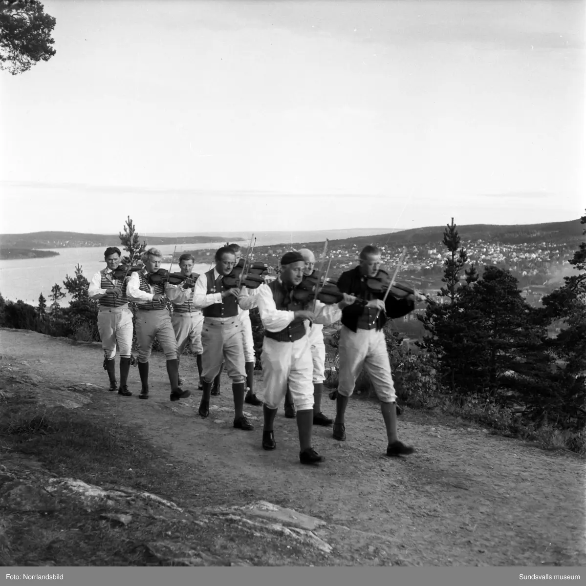 Spelmän på Norra berget.