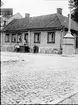 Höga trappan. Ingång från Residensgatan omkring 1920.  Vänersborg