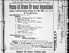 Annons i Länstidningen den 5 mars 1884. Vänersborgs museum