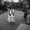 Konfirmation i Huskvarna kyrka på 1960-talet.