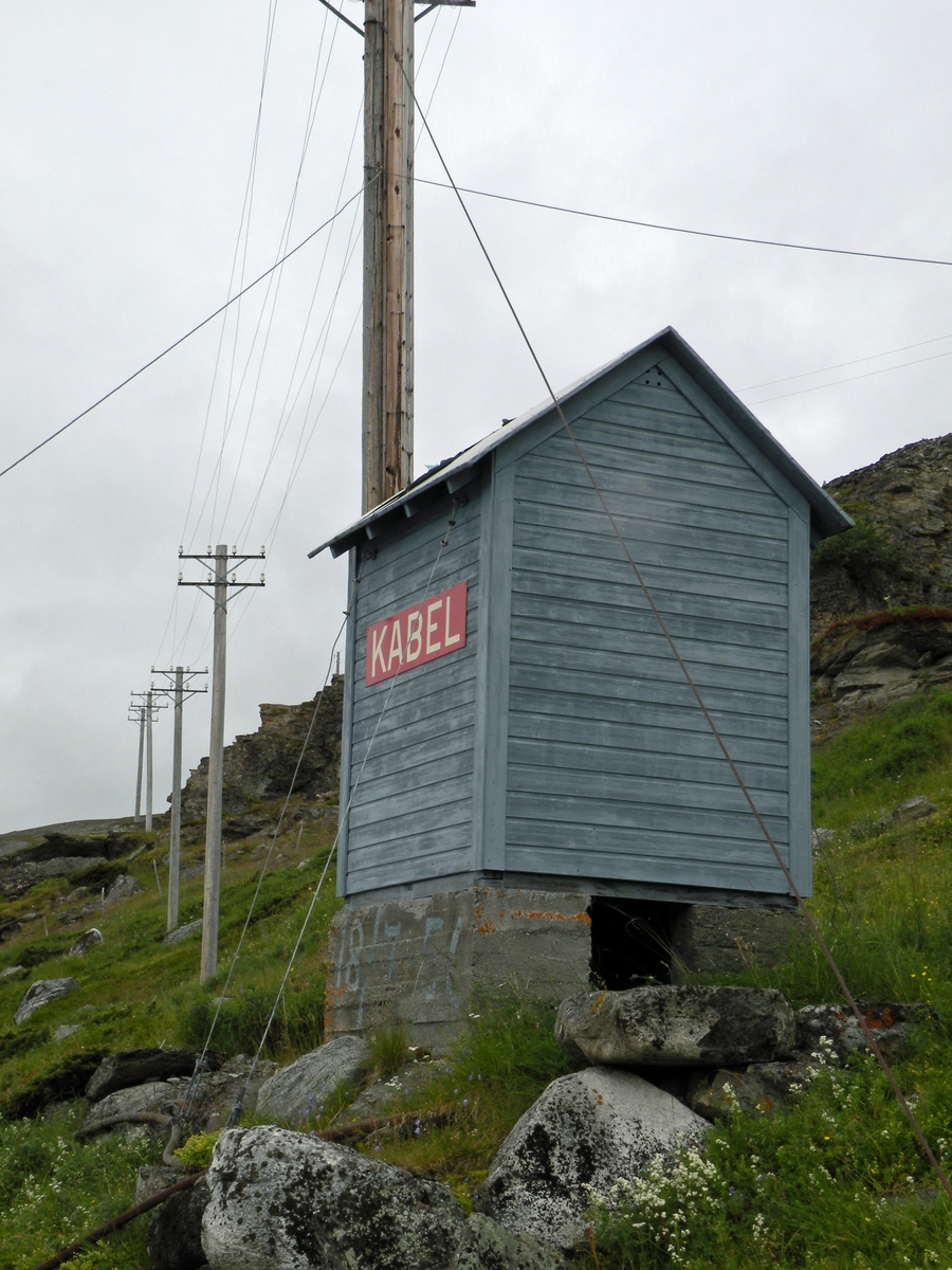 Kabelhuset på Alnes ble restaurert på slutten av 1990-tallet.