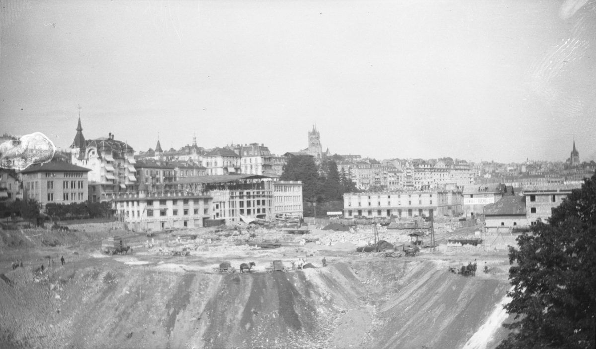 Fotoarkivet etter Gunnar Knudsen. Feriebilde. Bybilde ant. Tyskland