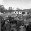 Krock vid SHELLs bensinstation i Huskvarna år 1959. På shell var Sven Boiardt stationschef tills den revs på 1960-talet.