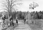 Militärmästerskap i orientering, A 6. Vid kameran: Styckjunkare Persson.