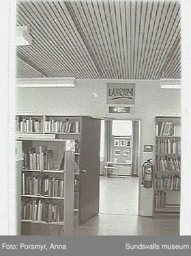 Dokumentation av biblioteksfilialen i Kvissleby, Njurunda