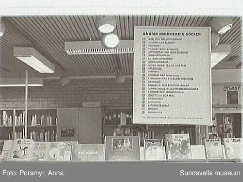 Dokumentation av biblioteksfilialen i Kvissleby, Njurunda