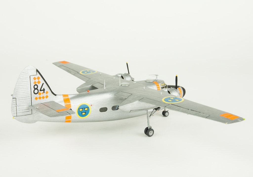 Flygplansmodell TP 83 Pembroke. Skala 1:72.