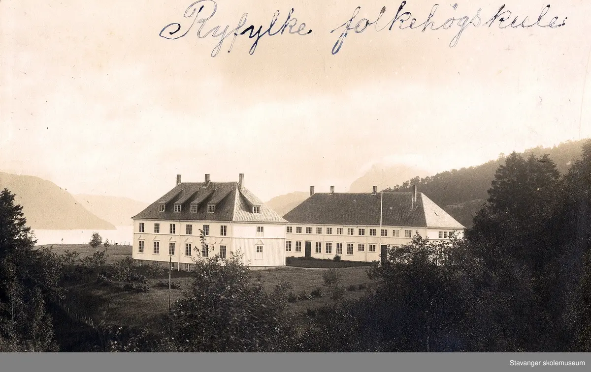 Ryfylke folkehøgskole. Postkort.