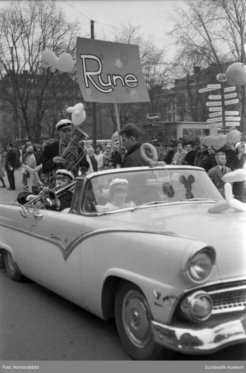 Studentkarneval i Sundsvall 1962.