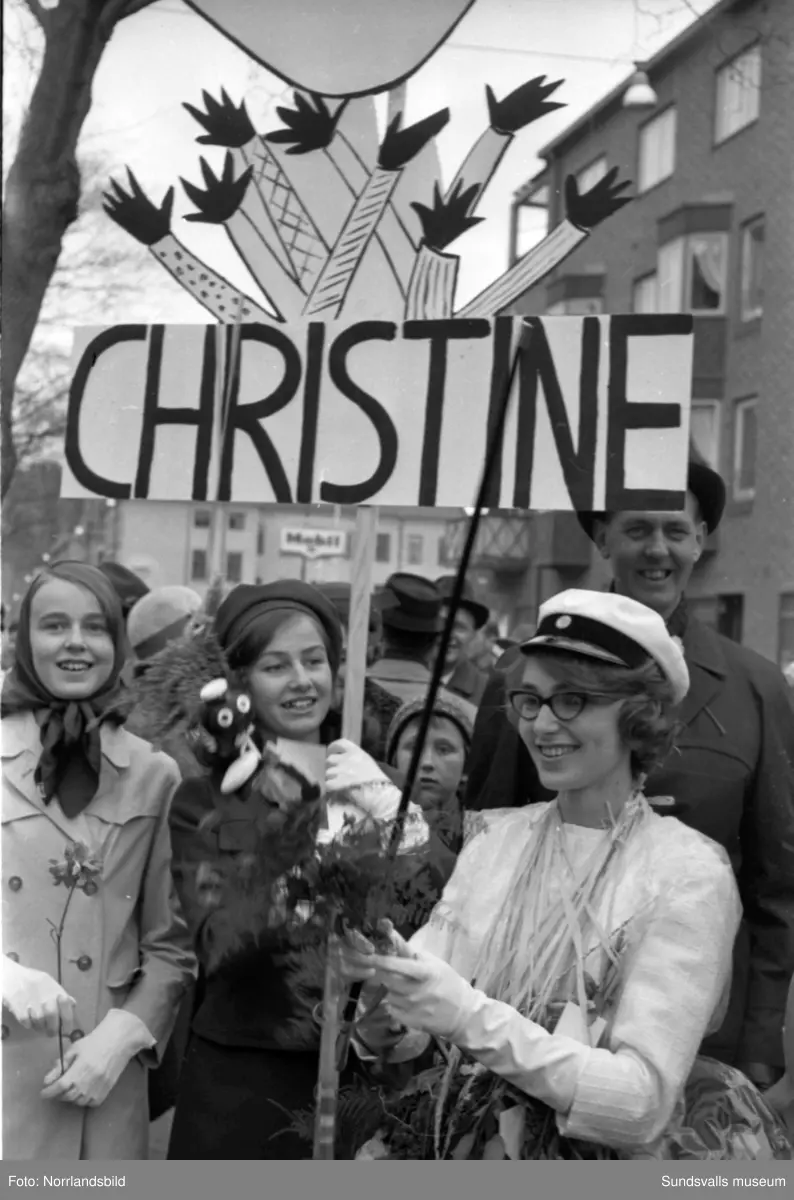 Studentkarneval i Sundsvall 1962.