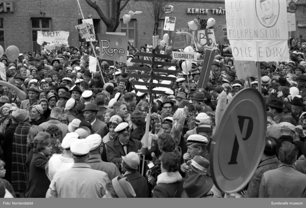 Studentkarneval i Sundsvall 1962.