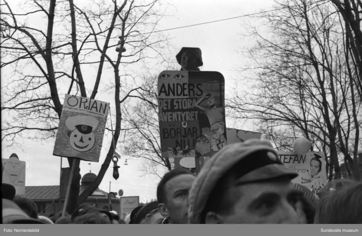 Studentkarneval i Sundsvall 1962.