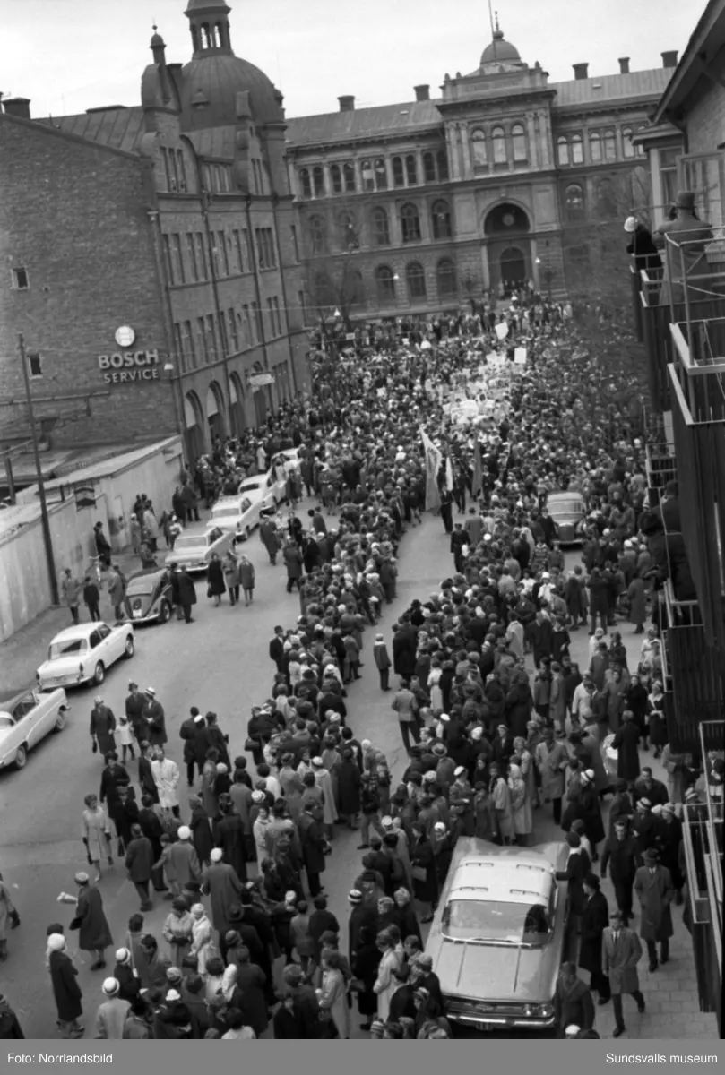 Studentkarneval i Sundsvall 1962.