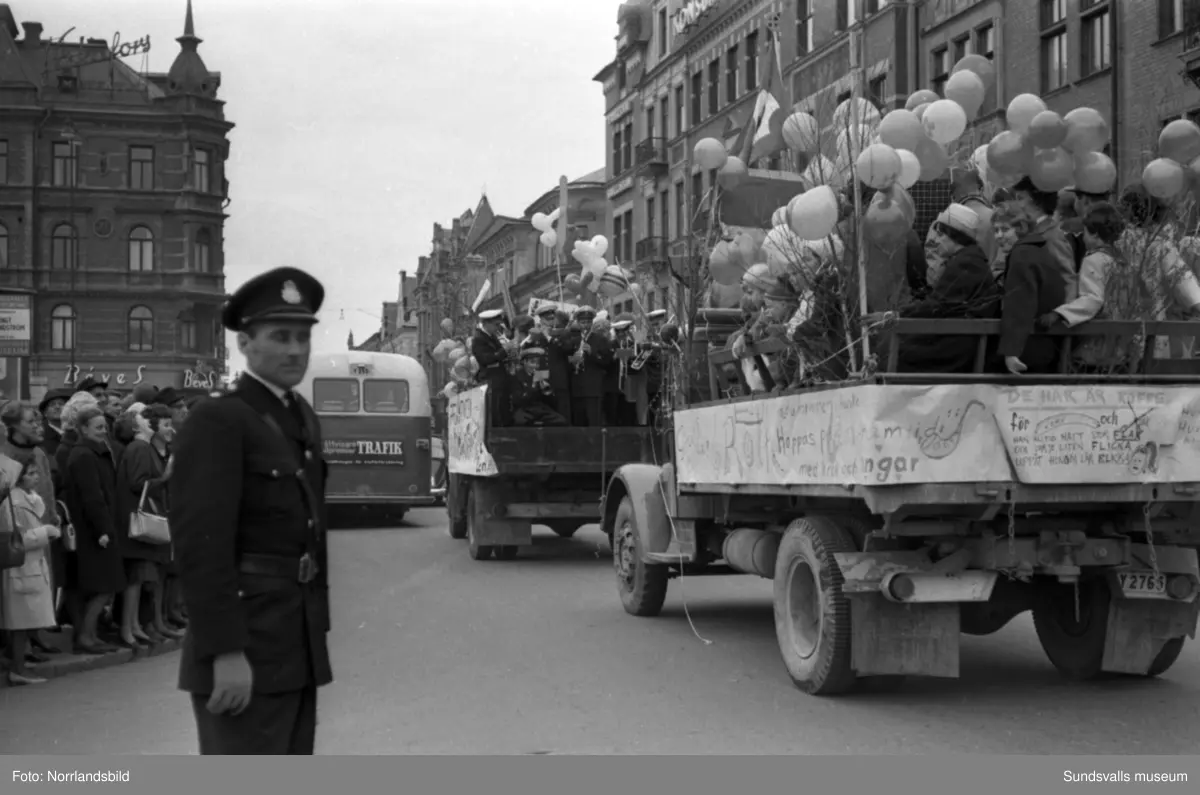 Studentkarneval i Sundsvall 1962.