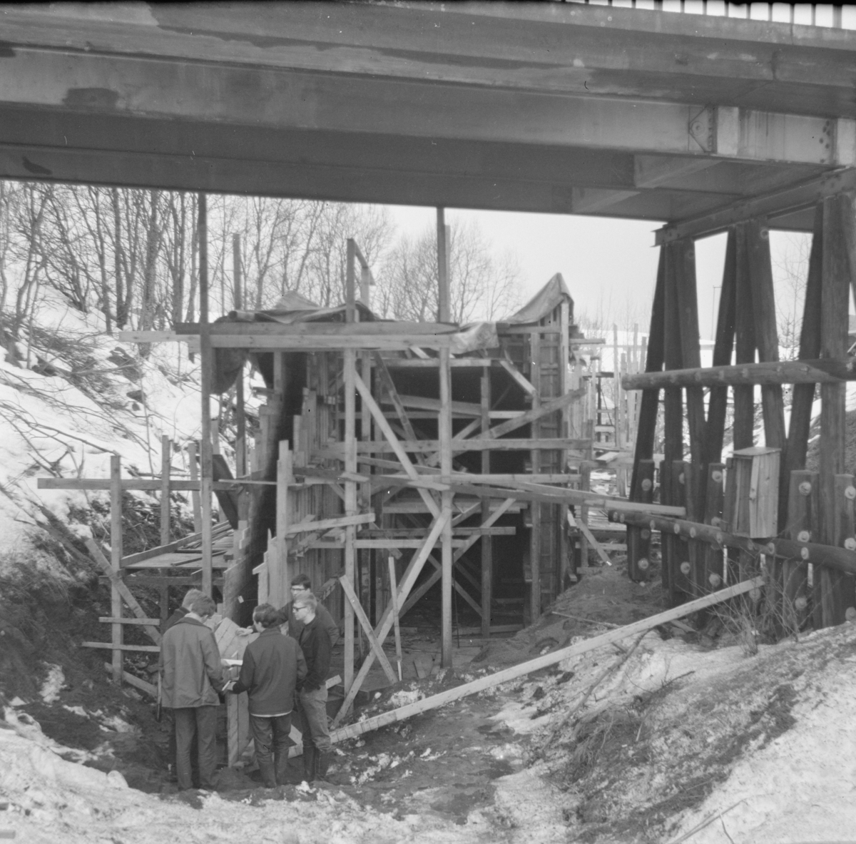 Tønsberg tunnel (kulvert) under bygging.