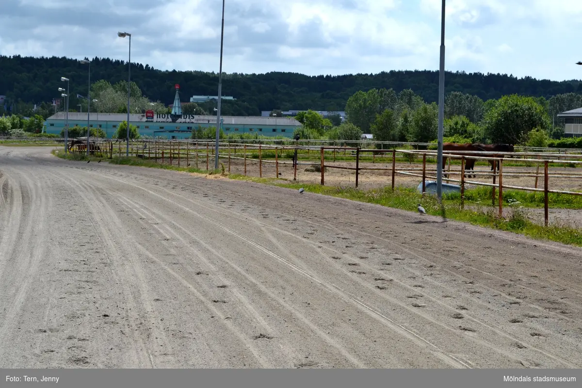 Åby Stallbacke inför rivning 2011. Träningsbanan. 

Åby travbana planeras att bara användas som en tävlingsbana varför stallarna på stallbacken avvecklas och rivs. Efter rivningen är området planerat för 735 bostäder i flerbostadshus och radhus med olika upplåtelseformer.