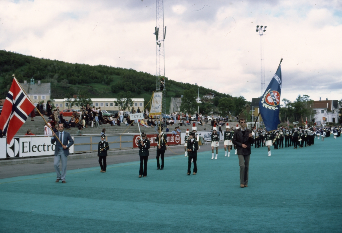 Korpsstevne på Harstad stadion.