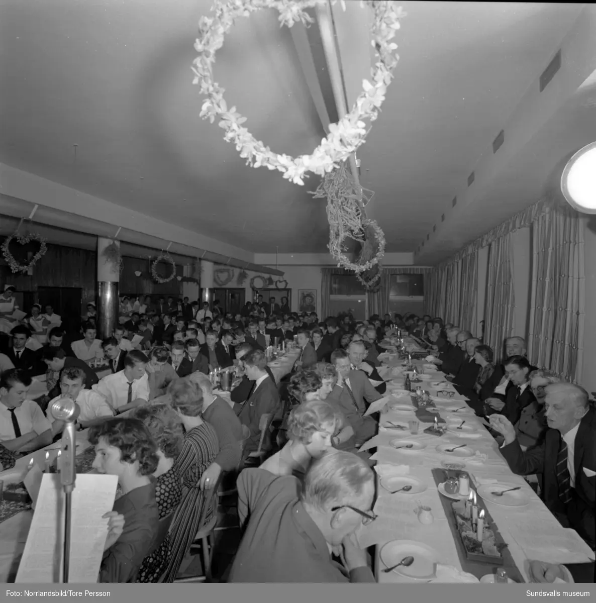 Verkstadsskolans julfest 1959.