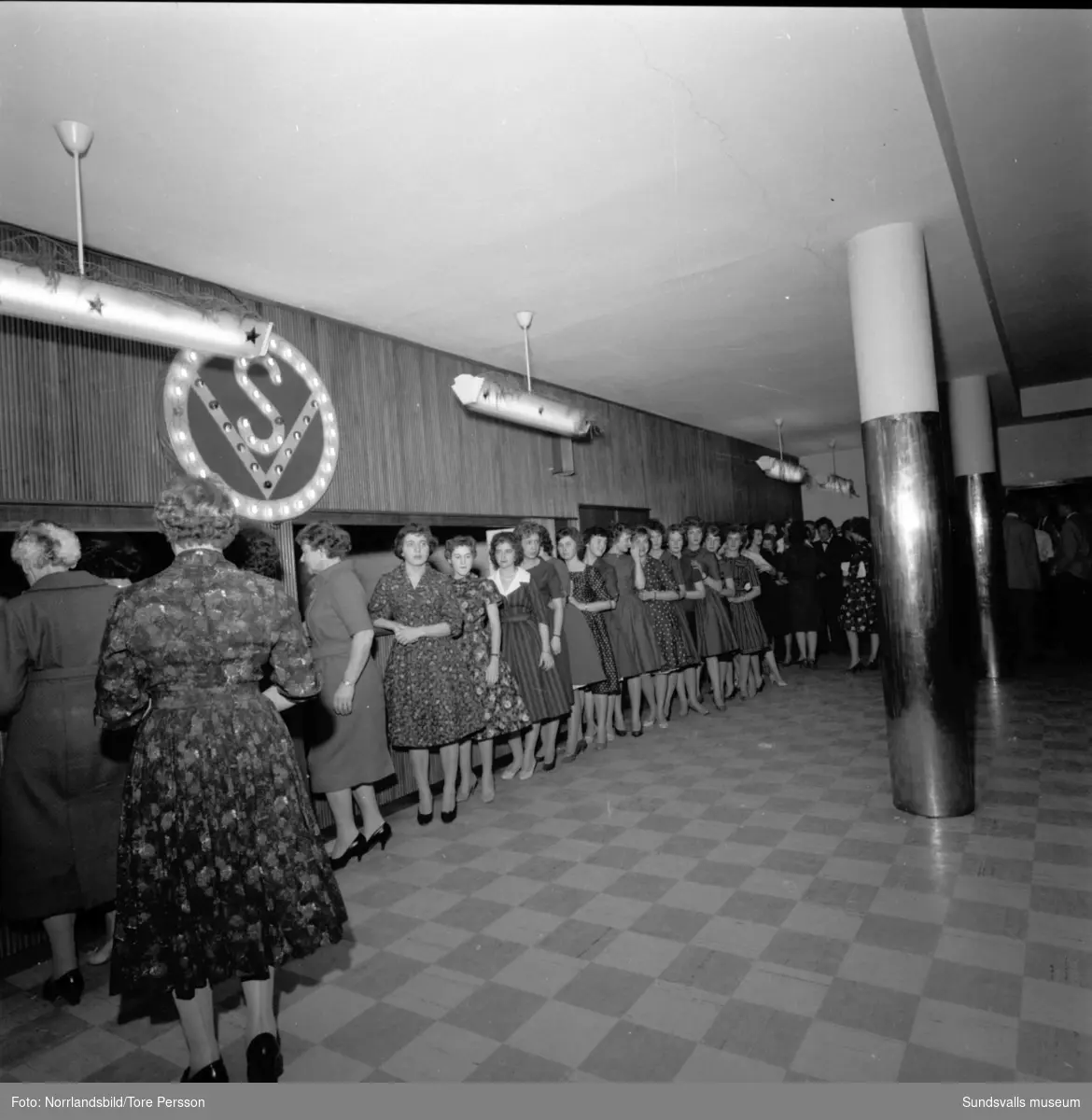 Verkstadsskolans julfest 1959.