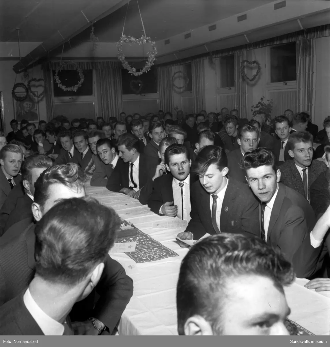 Julfest på Verkstadsskolan 1958.