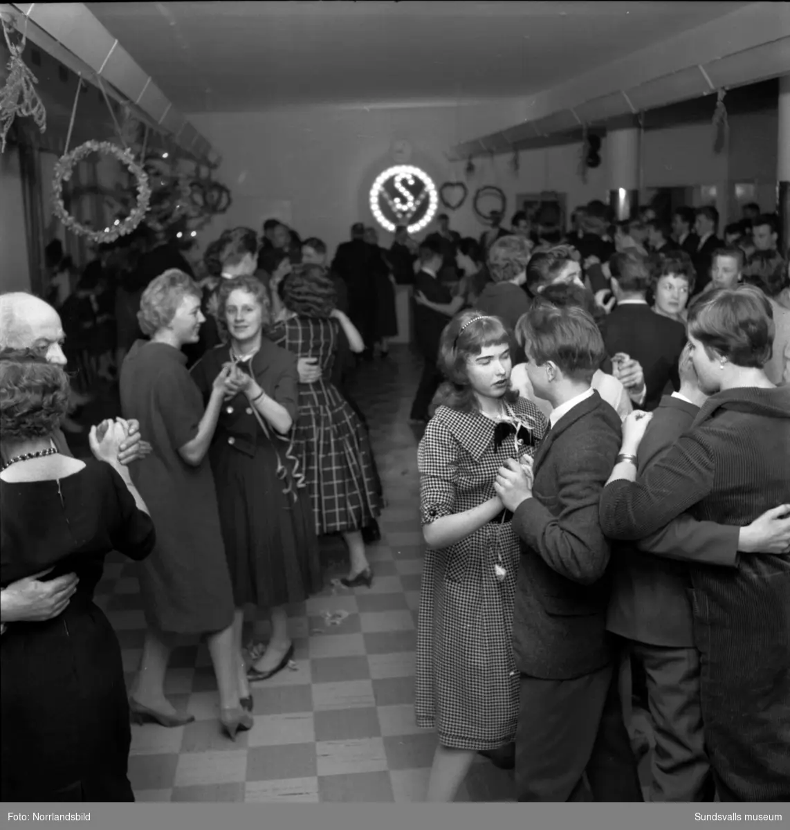 Julfest på Verkstadsskolan 1958.