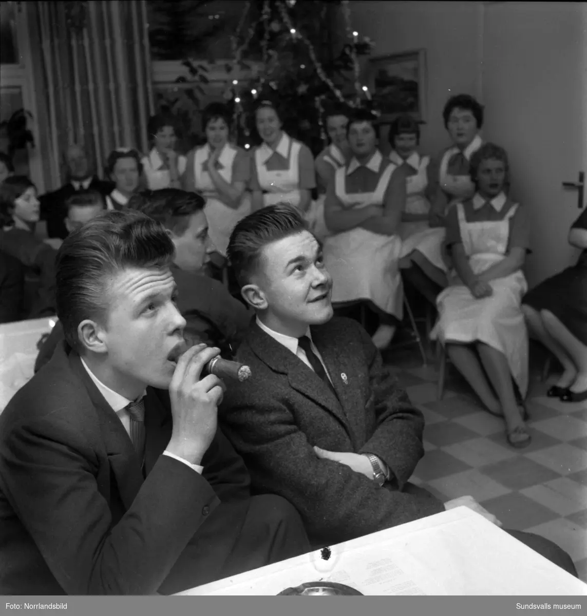 Julfest på Verkstadsskolan 1958.