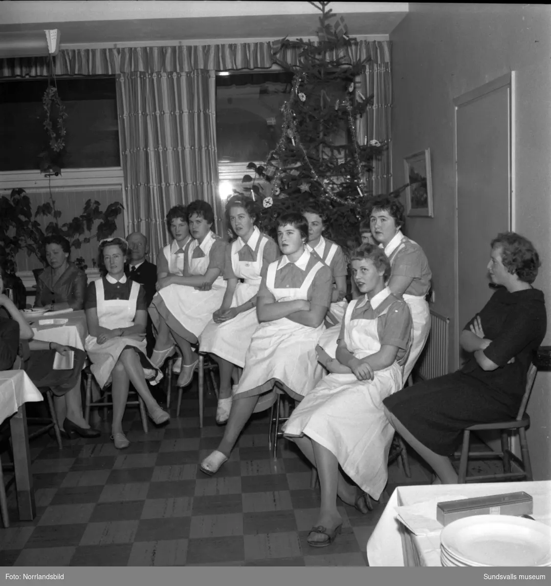 Julfest på Verkstadsskolan 1958.