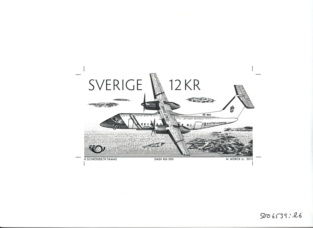 Förlagor som visar ett flygplan och en båt.