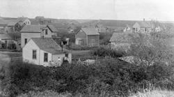 Amerikabilder, Per Mæhlum, Vallset.
Per Mæhlums hus i Kathry