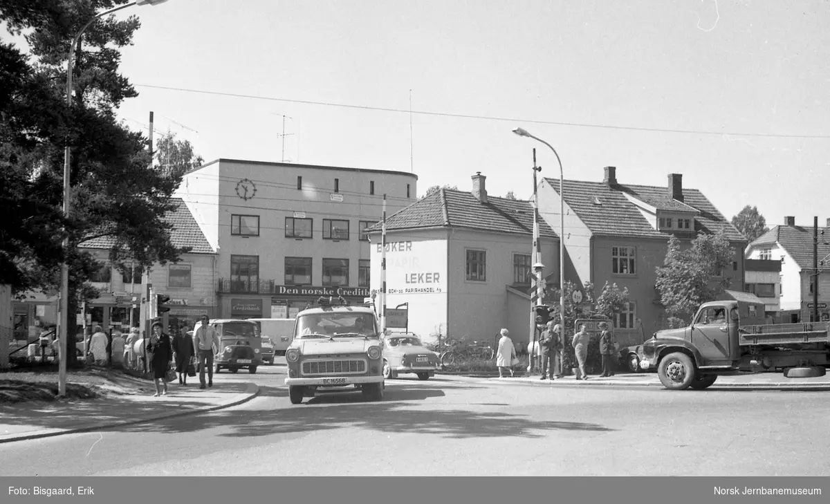 Planovergangen på Askim stasjon