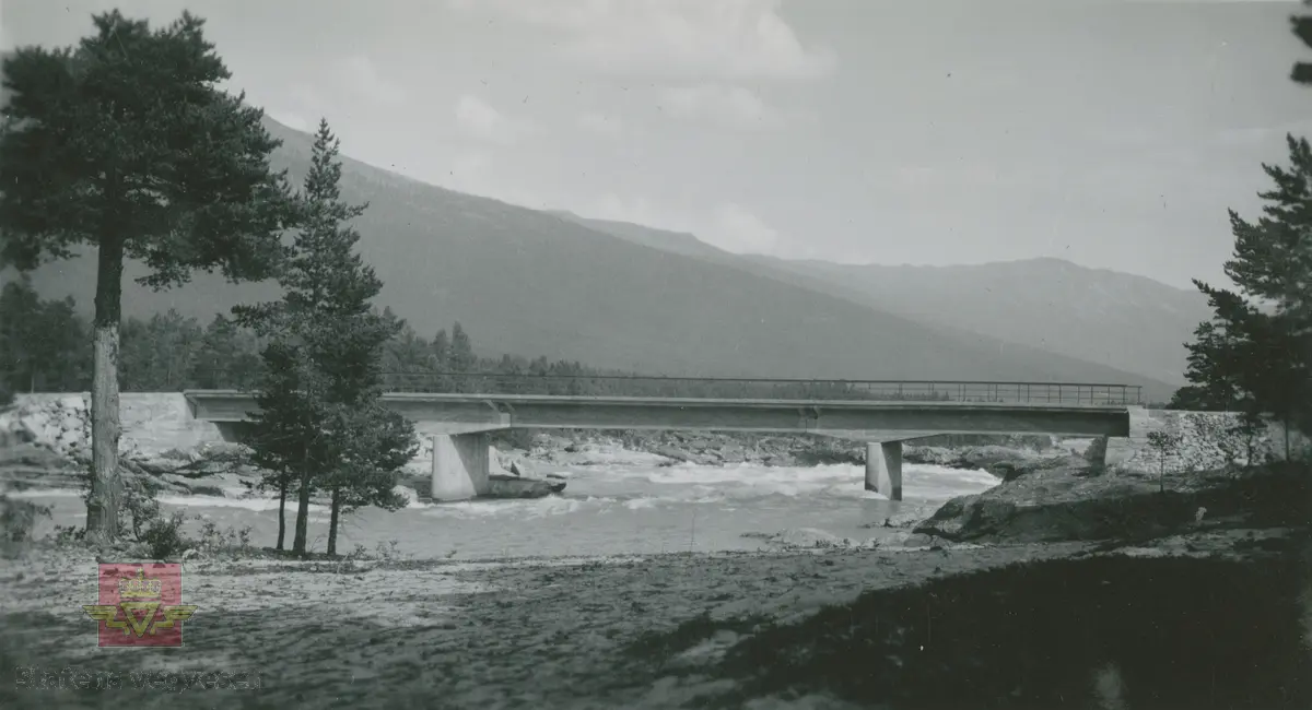 Album fra 1929-1943. Dønfoss bru i Skjåk.