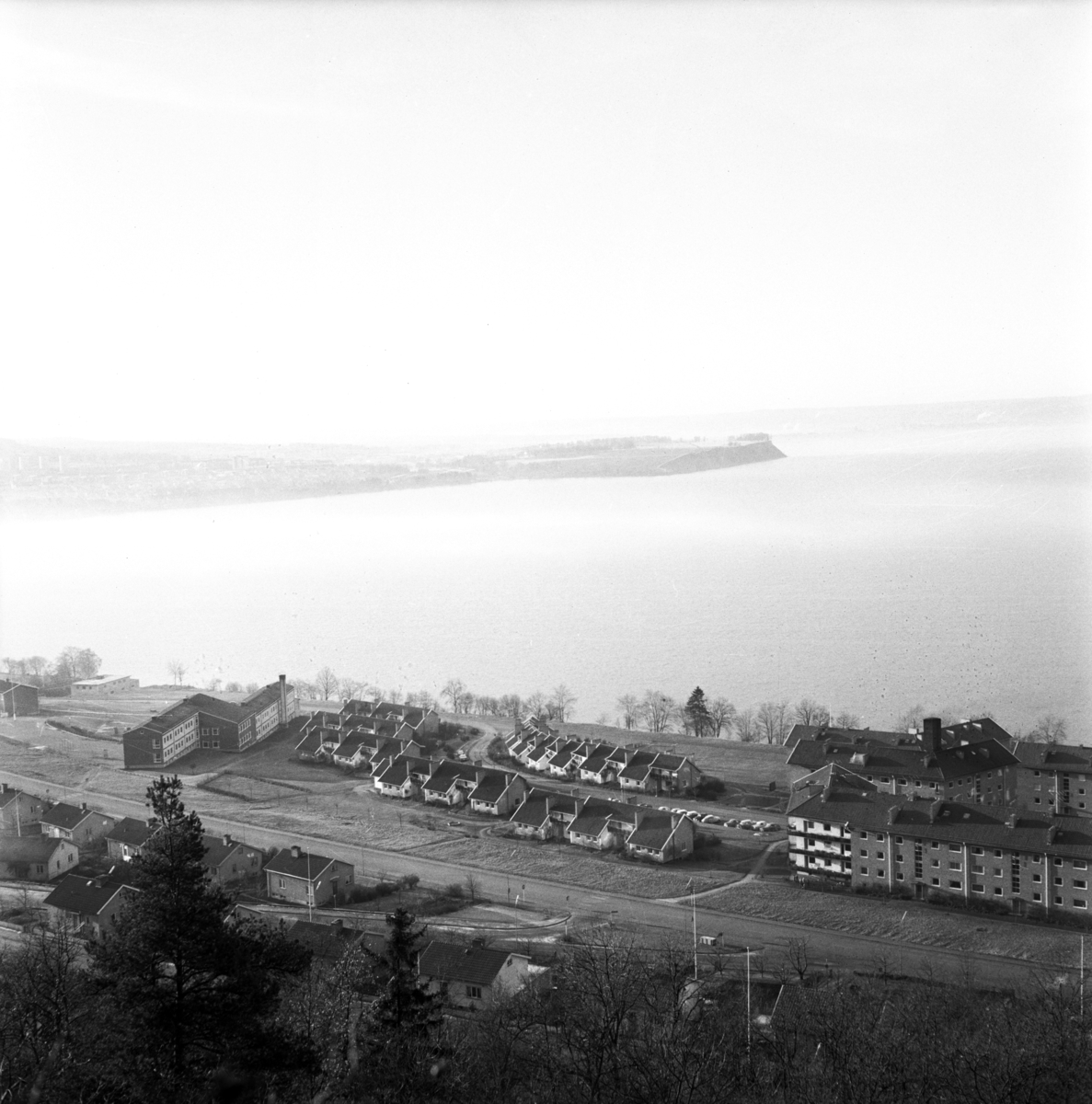 Bebyggelse på Norrängen i Huskvarna på 1960-talet.