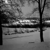 Kvällsvy över Huskvarna den 20 februari 1970.