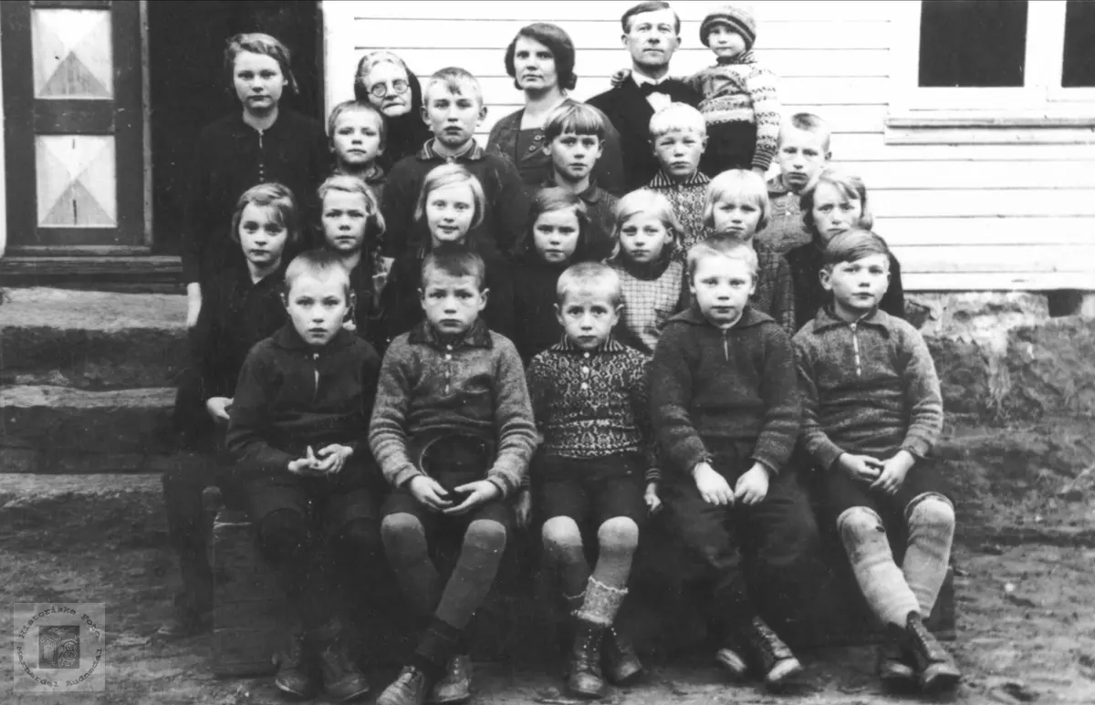 Klassefoto. Laudal skole.
