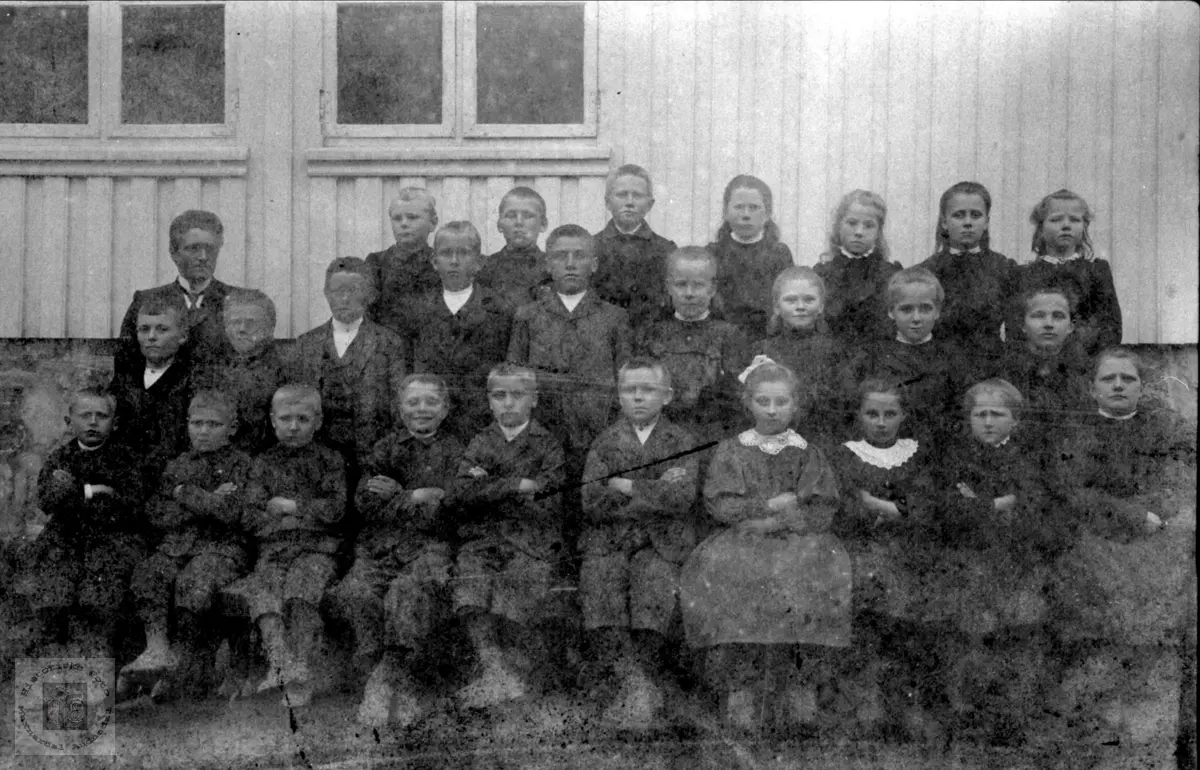 Skolebilde. Tjomsland skole.
