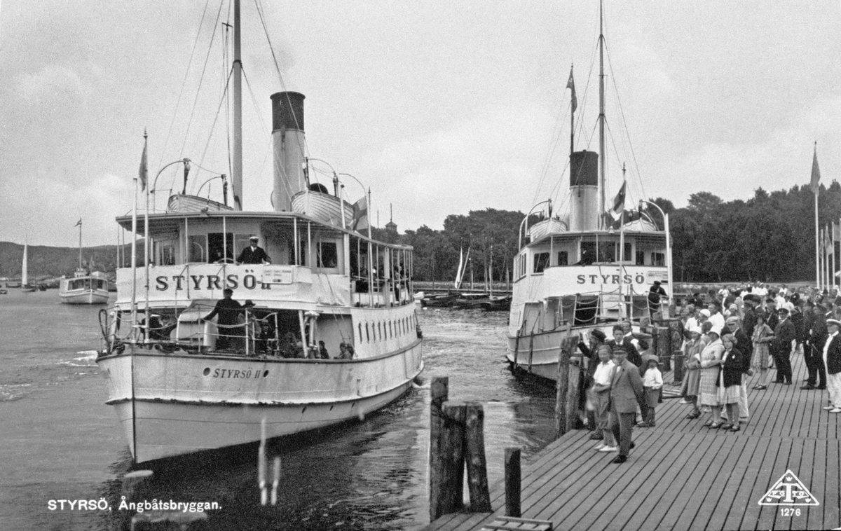 STYRSÖ. Ångbåtsbryggan.
FOTO 1276