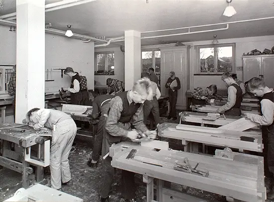 Träslöjd på Stretereds skolhem