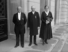 Medaljörer på Universitetshusets trappa, Uppsala 1933