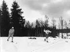 Regementsmästerskap, skidor 10 km, A 6. Namn se notering.