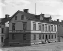 Fabrikör B. J. Åborgs (1855-1934) gård (t.o.m. 1899), Nya Hotellet, Kyrkogatan 5, Enköping, vy från norr.