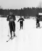 Regementsmästerskap, skidor 10 km, A 6. Fr.v A. Bäck, A. Karlsson.